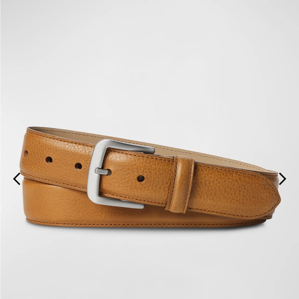 Shinola Tan Leather Belt